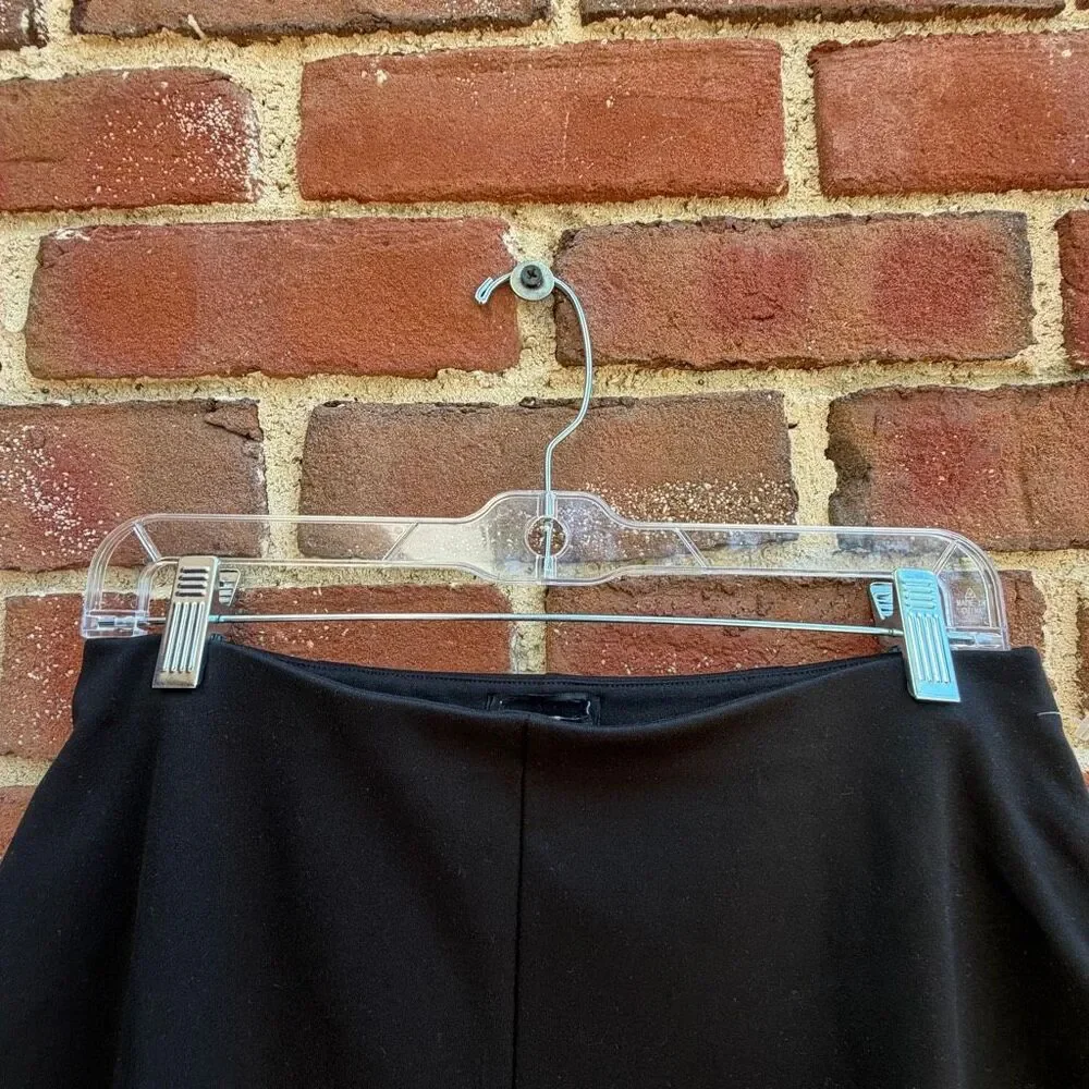 Eileen Fisher $188 Lightweight Ponte A-Line Skirt black womens small NEW